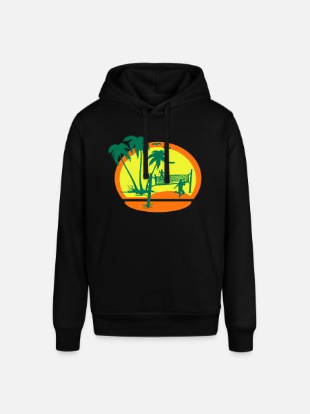 Sunset Beach Volleyball - Stanley/Stella SOUNDER Unisex Hoodie - black