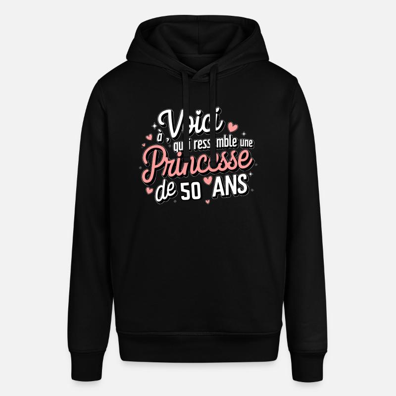 Princesse de 50 Ans - Sweat à capuche SOUNDER Stanley/Stella Unisexe - noir