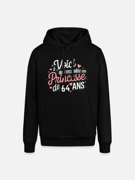 Princess 64 years old - Stanley/Stella SOUNDER Unisex Hoodie - black