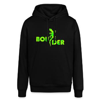bouldern - Stanley/Stella Unisex Hoodie SOUNDER - Schwarz - Vorne - Alina (178cm) & Michal (187cm)
