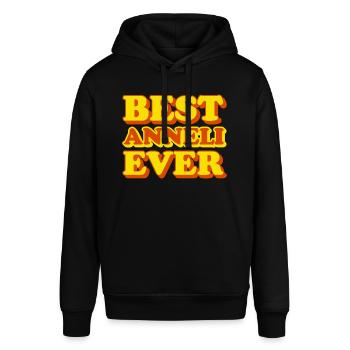 Anneli Vorname Lustiges Geschenk - Stanley/Stella Unisex Hoodie SOUNDER - Schwarz - Vorne - Alina (178cm) & Michal (187cm)