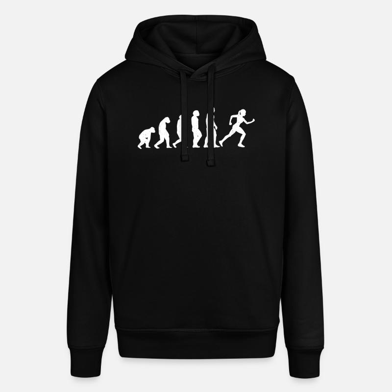 Evolution Running Läuferin Ausdauer Entwicklung - Stanley/Stella Unisex Hoodie SOUNDER - Schwarz