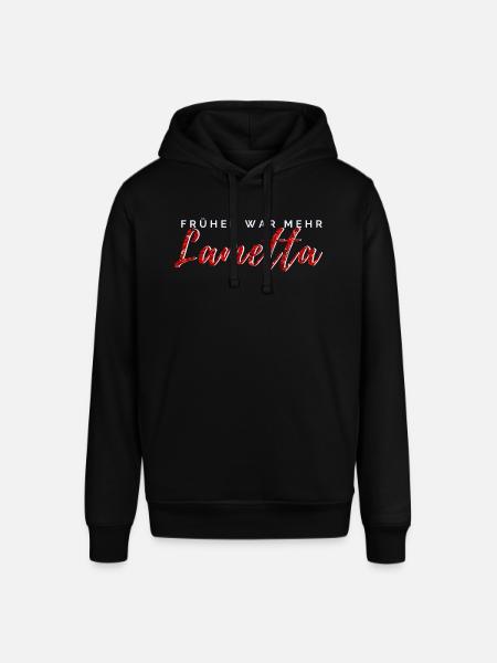 Weihnachtspullover - Früher war mehr Lametta - Stanley/Stella Unisex Hoodie SOUNDER - Schwarz