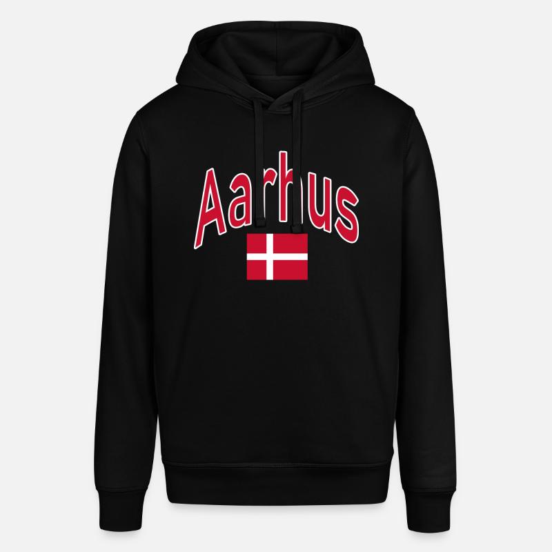 Drapeau d’Aarhus Danemark - Sweat à capuche SOUNDER Stanley/Stella Unisexe - noir