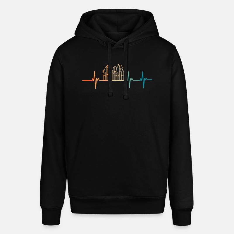 Battement de cœur roller coaster - Sweat à capuche SOUNDER Stanley/Stella Unisexe - noir