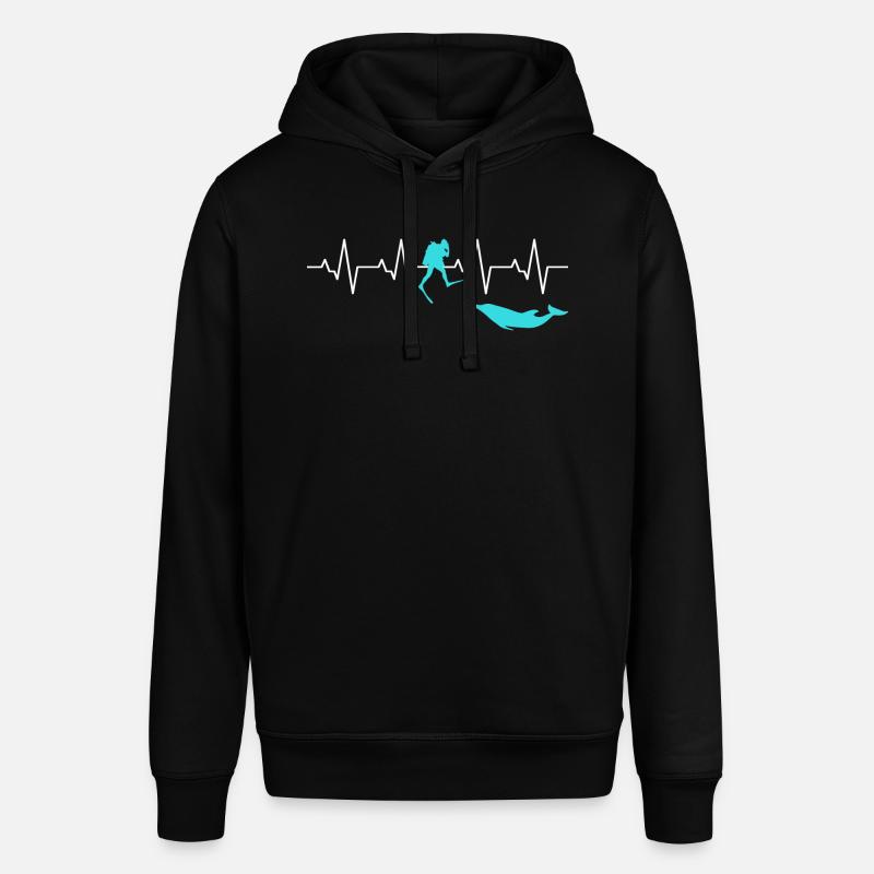 Plongée Heartbeat Dolphin - Sweat à capuche SOUNDER Stanley/Stella Unisexe - noir
