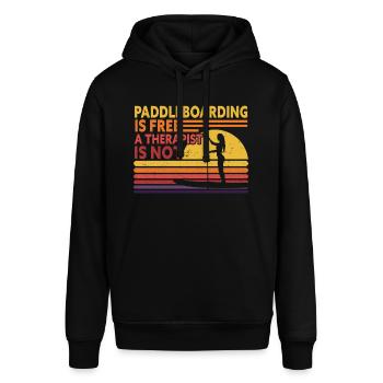 SUP Paddle Board Paddleboarding - Stanley/Stella SOUNDER Unisex Hoodie - black - Front - Alina (178cm) & Michal (187cm)