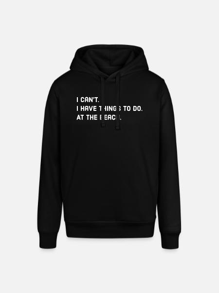 Beach quote - Stanley/Stella SOUNDER Unisex Hoodie - black