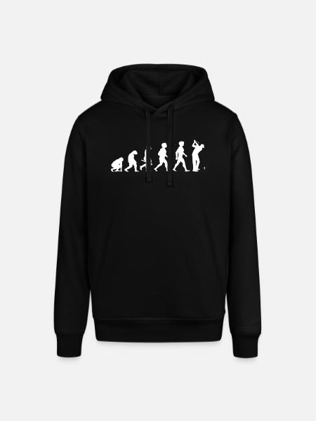 Evolution Golf Golfer Golfspieler Golfplatz - Stanley/Stella Unisex Hoodie SOUNDER - Schwarz