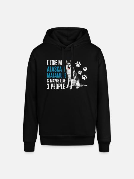 Alaskan Malamute Dog - Stanley/Stella SOUNDER Unisex Hoodie - black