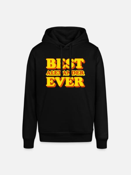 Alexander First name Funny gift - Stanley/Stella SOUNDER Unisex Hoodie - black
