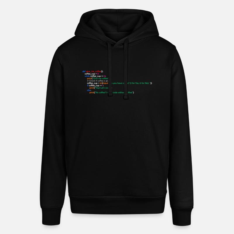 Coffee, Programming, Funny, Coffee - Stanley/Stella SOUNDER Unisex Hoodie - black
