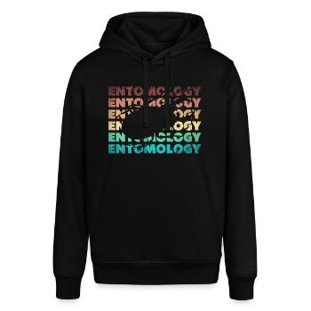 Entomology Entomologist Insects Bugs Silhouette - Stanley/Stella Unisex Hoodie SOUNDER - Schwarz - Vorne - Alina (178cm) & Michal (187cm)