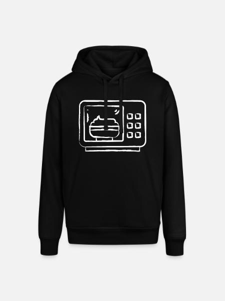 Microwave Hand Drawn - Stanley/Stella SOUNDER Unisex Hoodie - black