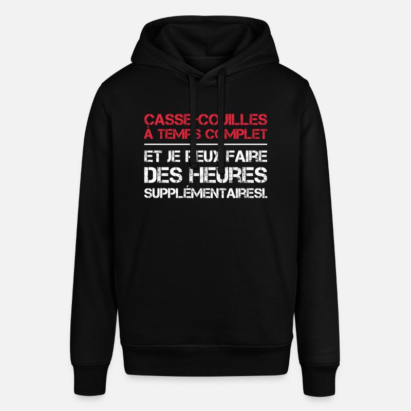 Casse-couilles à temps complet - Sweat à capuche SOUNDER Stanley/Stella Unisexe - noir