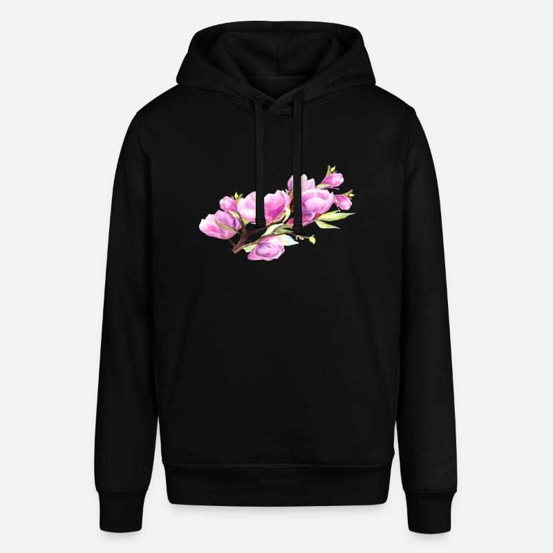 Magnolia Printemps Fleur Été - Sweat à capuche SOUNDER Stanley/Stella Unisexe - noir