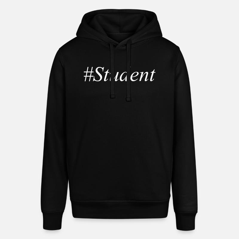 #Student Logo Blanc - Sweat à capuche SOUNDER Stanley/Stella Unisexe - noir