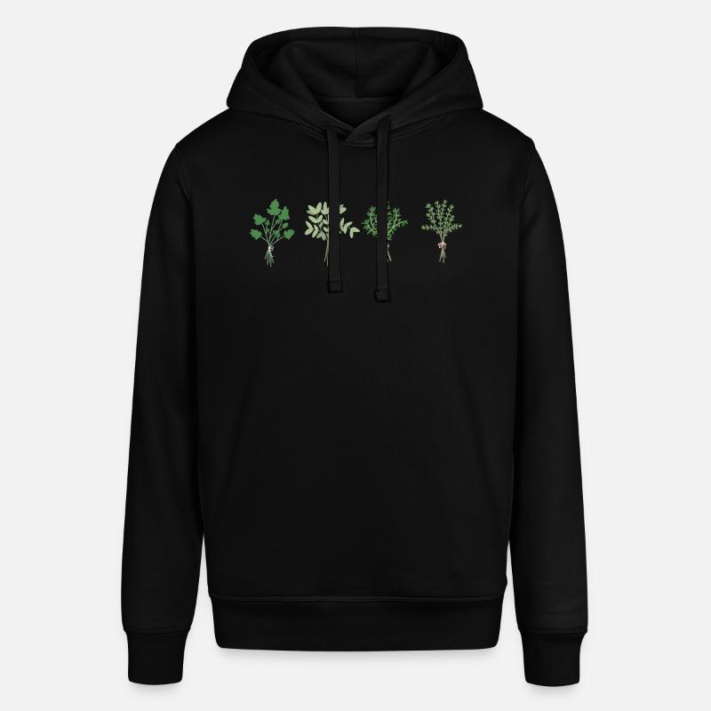 Persil, sauge, romarin et thym - Sweat à capuche SOUNDER Stanley/Stella Unisexe - noir