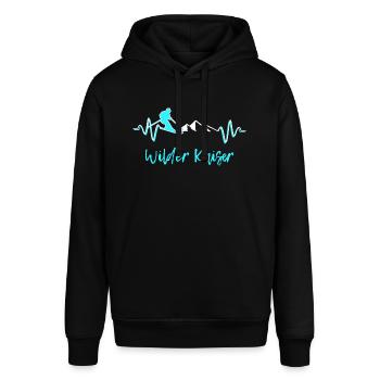 Skifahren Wilder Kaiser - Stanley/Stella Unisex Hoodie SOUNDER - Schwarz - Vorne - Alina (178cm) & Michal (187cm)