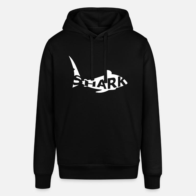 requins avec requin texte - Sweat à capuche SOUNDER Stanley/Stella Unisexe - noir