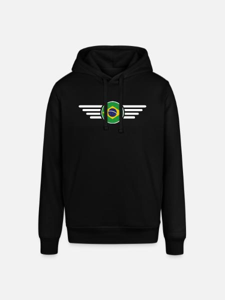 Brazil Style Design T-Shirt - Stanley/Stella SOUNDER Unisex Hoodie - black