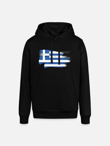 Grèce Drapeau Grec - Sweat à capuche SOUNDER Stanley/Stella Unisexe - noir