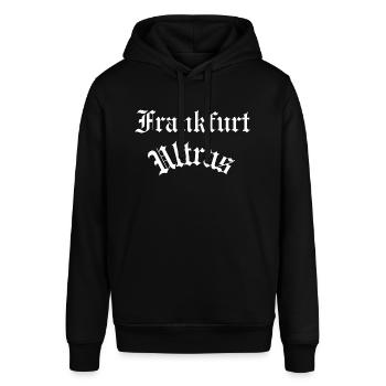 Frankfurt Ultras Tshirt Fan Fußball - Stanley/Stella Unisex Hoodie SOUNDER - Schwarz - Vorne - Alina (178cm) & Michal (187cm)