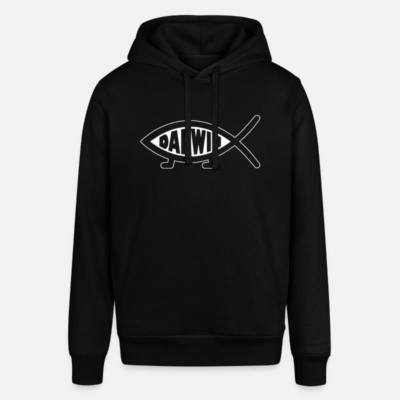 Darwin Fish - Funny Evolution - Stanley/Stella SOUNDER Unisex Hoodie - black