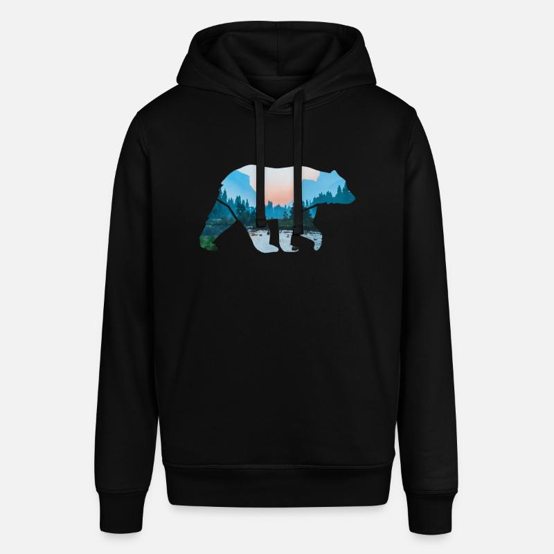 L'ours - Sweat à capuche SOUNDER Stanley/Stella Unisexe - noir