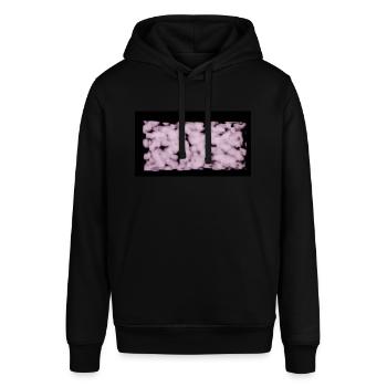 Pink Cloud, Rosa Wolke - Stanley/Stella Unisex Hoodie SOUNDER - Schwarz - Vorne - Alina (178cm) & Michal (187cm)