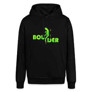 boulder bouldern boulderer boulding - Stanley/Stella Unisex Hoodie SOUNDER - Schwarz - Vorne - Alina (178cm) & Michal (187cm)
