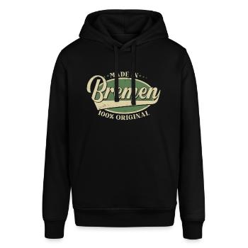 Bremen Bremer Original - Stanley/Stella Unisex Hoodie SOUNDER - Schwarz - Vorne - Alina (178cm) & Michal (187cm)