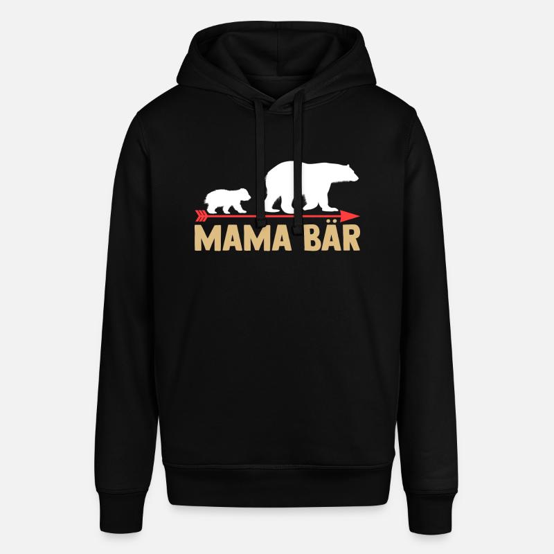Mutter Mama Bär - Stanley/Stella Unisex Hoodie SOUNDER - Schwarz