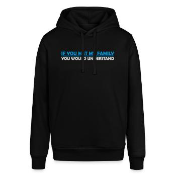 you would understand quote - Stanley/Stella SOUNDER Unisex Hoodie - black - Front - Alina (178cm) & Michal (187cm)