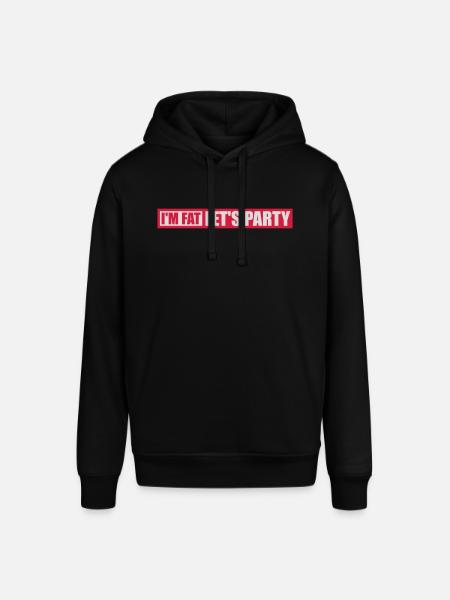 at the fat lets party - Stanley/Stella SOUNDER Unisex Hoodie - black