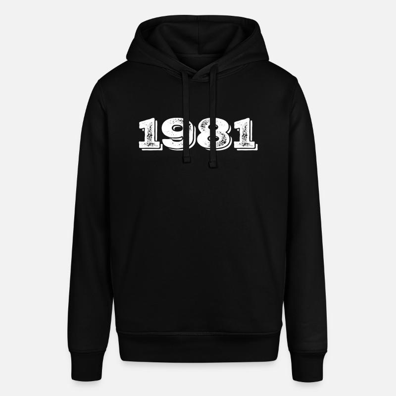 Cadeau d’anniversaire 1981 - 1981 - Sweat à capuche SOUNDER Stanley/Stella Unisexe - noir