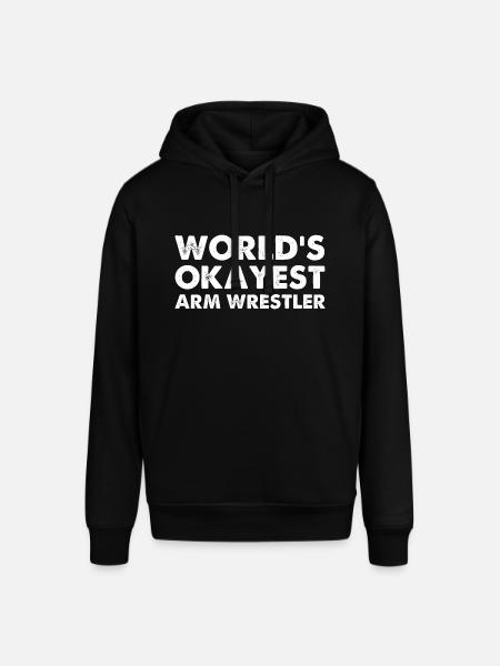 World's Okayest Arm Wrestler - Stanley/Stella SOUNDER Unisex Hoodie - black