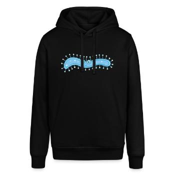 MICROBIOLOGIST: Sweet bacteria - Stanley/Stella SOUNDER Unisex Hoodie - black - Front - Alina (178cm) & Michal (187cm)