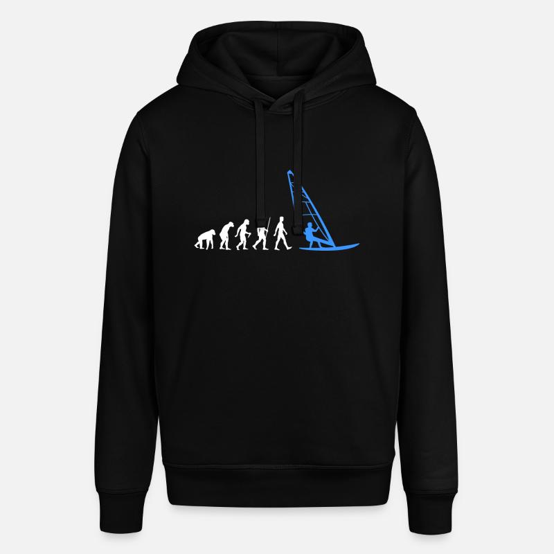 Windsurfen Evolution Windsurfer Windsurfing - Stanley/Stella SOUNDER Unisex Hoodie - black