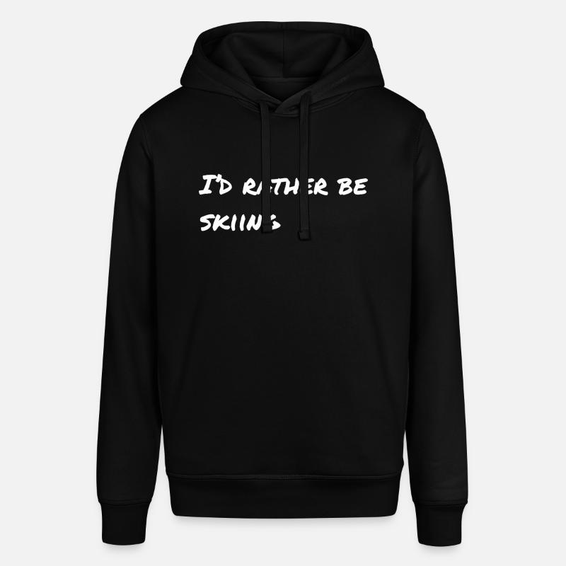 I'd rather be skiing - Stanley/Stella SOUNDER Unisex Hoodie - black