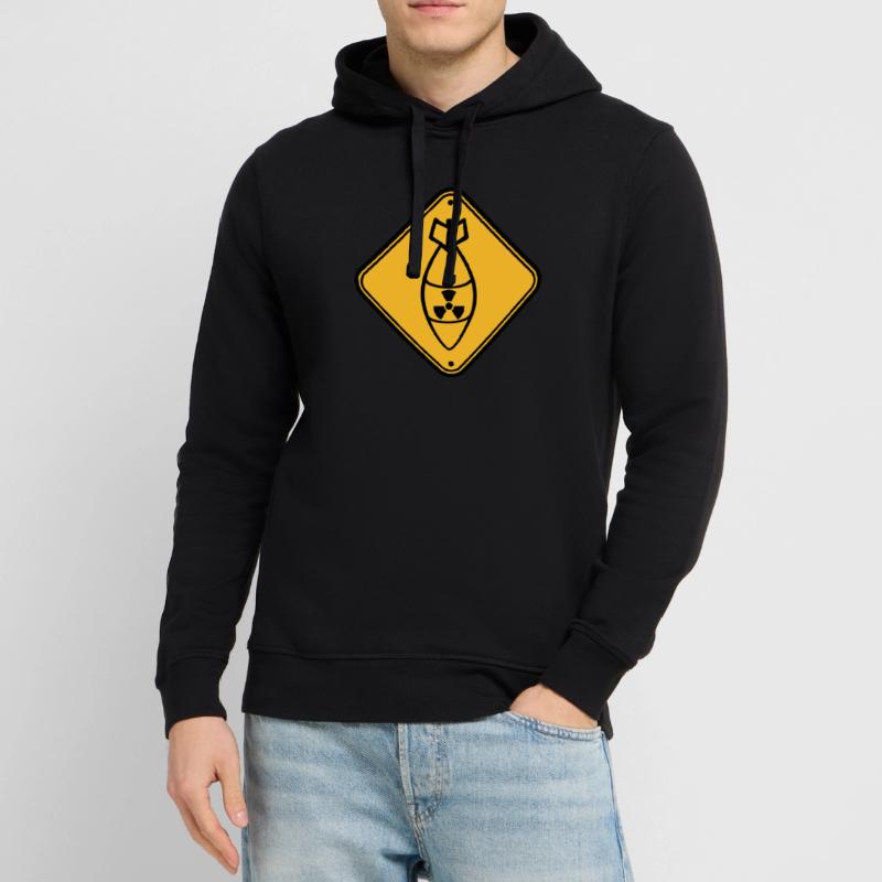 shield danger caution warning caution atomic bomb r Stanley/Stella SOUNDER Unisex Hoodie