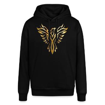 Phoenix Gold - Stanley/Stella Unisex Hoodie SOUNDER - Schwarz - Vorne - Alina (178cm) & Michal (187cm)