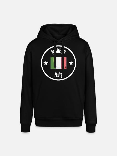MADE IN ITALY White - Stanley/Stella SOUNDER Unisex Hoodie - black