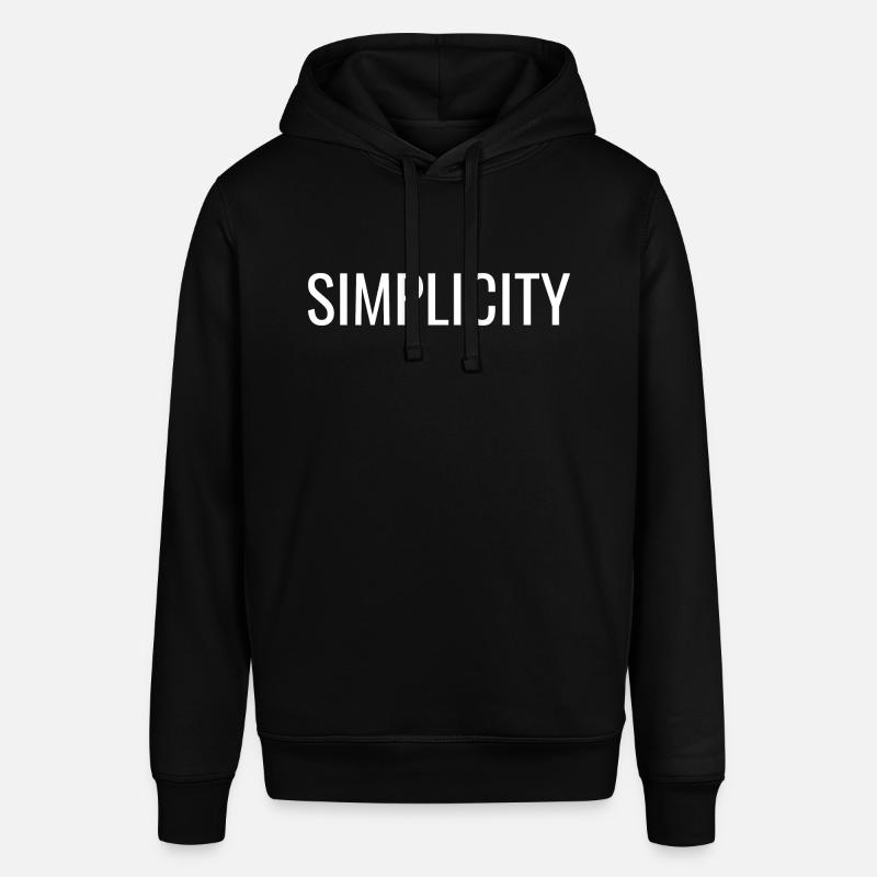 Simplicité - Citations positives chrétiennes - Sweat à capuche SOUNDER Stanley/Stella Unisexe - noir