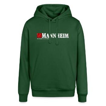 Mannheim my city I love - Stanley/Stella SOUNDER Unisex Hoodie - bottle green - Front - Alina (178cm) & Michal (187cm)