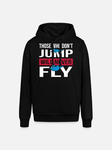 Will Never Fly Skydive - Stanley/Stella Unisex Hoodie SOUNDER - Schwarz