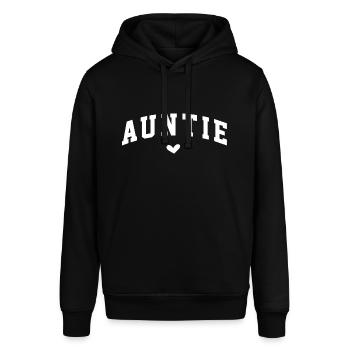 Tante Liebe Herz Design für Familienverbindung - Stanley/Stella Unisex Hoodie SOUNDER - Schwarz - Vorne - Alina (178cm) & Michal (187cm)