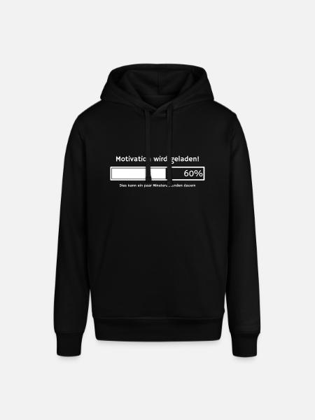 Motivation wird geladen - Stanley/Stella Unisex Hoodie SOUNDER - Schwarz