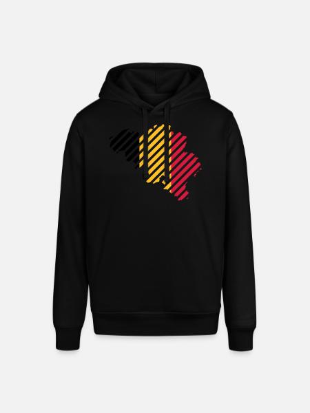 pays rayé Belgique - Sweat à capuche SOUNDER Stanley/Stella Unisexe - noir