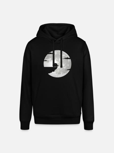 Igel Mond Igelmotiv Vollmond - Stanley/Stella Unisex Hoodie SOUNDER - Schwarz